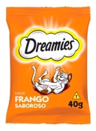 Petisco dreamies Frango Para Gatos Adultos 40 G